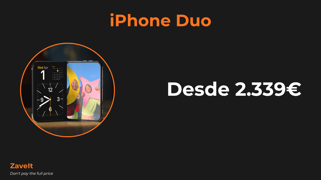 iPhone Duo: el primer plegable de Apple cuesta 2.339€
